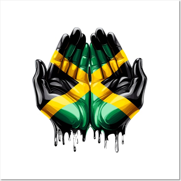 Jamaica Flag Hands Wall Art by Graceful Designs